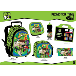 ست 45 در 1 کوله پشتی چرخدار 46 سانتی بن تن